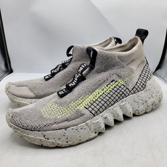 Nike Space Hippie 02 Low Mens 10.5 Sneakers Shoes Gray Volt CQ3988-002 main image 12